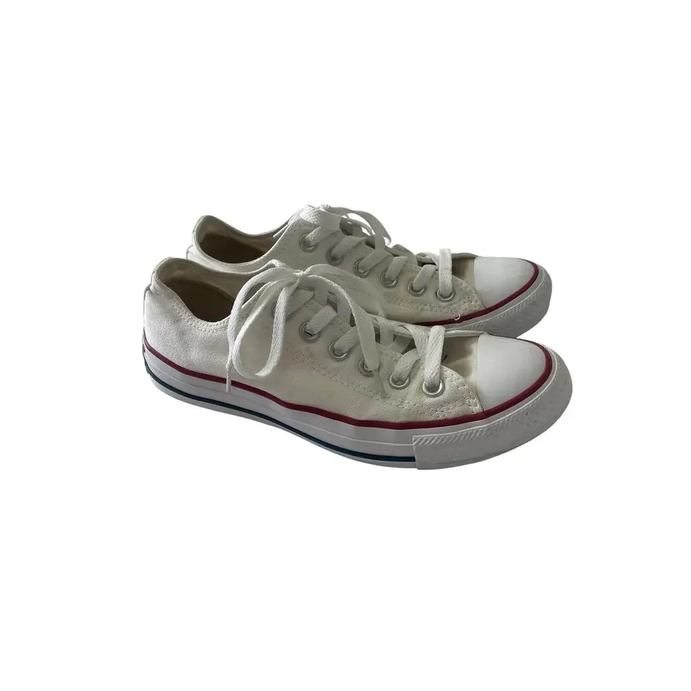 Converse Chuck Taylor All Star Low Top White Sneakers - Youth Size 7